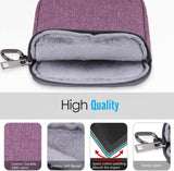 MoKo 6 Inch Kindle Sleeve Case Fits for All-New Kindle 10th Generation 2019/Kindle Paperwhite 6", Nylon Cover Pouch Bag for Kindle Voyage/Kindle (8th Gen, 2016)/Kindle Oasis 6" E-Reader, Purple