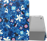 MoKo Case Fit 2018/2017 iPad 9.7 6th/5th Generation, Slim Lightweight Smart-Shell Stand Cover with Translucent Frosted Back Protector Fit iPad 9.7 Inch 2018/2017, Auto Wake/Sleep - Blue Quicksand