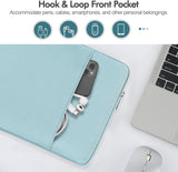 MoKo 9-11 Inch Tablet Sleeve Bag Carrying Case Fit iPad Pro 11 2021-2018, iPad 9/8/7th Gen 10.2, iPad Air 4 10.9/Air 3 10.5, iPad 9.7, Tab S8/S7/A7 Lite/Tab A 10.1 Lite Fit Smart Keyboard, Misty Blue