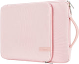MoKo 15.6 Inch Laptop Sleeve Fits MacBook Pro M1 Pro/M1 Max 16.2 2021 MacBook Pro 16”/15.4", Surface Book 15”, Chromebook, Protective Computer Carrying Bag Handle Pouch with Pocket, Pink