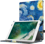 MoKo Case Fit 2018/2017 iPad 9.7 6th/5th Generation - Slim-Fit Multi-Angle Folio Cover Case with Auto Wake/Sleep Compatible with iPad 9.7 Inch 2018/2017, Starry Night