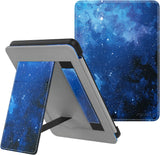MoKo Case Fits 6" Kindle Paperwhite (10th Generation, 2018 Releases), Lightweight PU Leather Cover Stand Shell with Hand Strap for Amazon Kindle Paperwhite 2018 E-Reader - Blue Sky Star