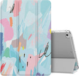 MoKo Case Fit New iPad Mini 5 2019/Mini 4 2015 (5th/4th Generation 7.9-inch), Slim Lightweight Smart Shell Stand Cover with Translucent Frosted Back Protector, Auto Wake/Sleep, Blue Mermaid