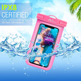 MoKo Waterproof Phone Pouch Holder [4 Pack], Underwater Phone Case Dry Bag with Lanyard Compatible with iPhone 13/13 Pro Max/iPhone 12/12 Pro Max/11 Pro Max, X/Xr/Xs Max/SE 3, Samsung S21/S10/S9,