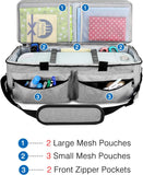MoKo Carrying Bag for Cricut Explore Air 1 & Air 2 / Cricut Maker, Heavy Duty Tote Bag Storage Case Compatible with Cricut Explore Air and Maker Cutting Machine and Accessories - Light Gray