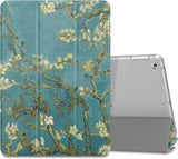 MoKo Case Fit 2018/2017 iPad 9.7 6th/5th Generation - Slim Lightweight Smart Shell Stand Cover with Translucent Frosted Back Protector Fit iPad 9.7" 2018/2017, Painting Village(Auto Wake/Sleep)