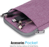 MoKo 6 Inch Kindle Sleeve Case Fits for All-New Kindle 10th Generation 2019/Kindle Paperwhite 6", Nylon Cover Pouch Bag for Kindle Voyage/Kindle (8th Gen, 2016)/Kindle Oasis 6" E-Reader, Purple
