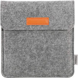 MoKo Sleeve Compatible with Kindle Oasis 2019 / 2017, Protective Felt Accessories Cover Case Pouch Bag with Dual Pockets Fits 7 Inch Kindle Oasis E-Reader, Dark Gray