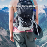 MoKo Paracord Keychain with Carabiner, 2-Pack Paracord Lanyard Clips for Keys, Outdoor Survival Tool for Camping Hiking