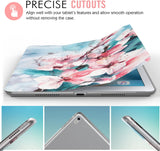 MoKo Case Fit iPad Pro 9.7 - Slim Lightweight Smart Shell Stand Cover with Translucent Frosted Back Protector Fit iPad Pro 9.7" 2016 Release Tablet, Peach Blossom (with Auto Wake/Sleep)