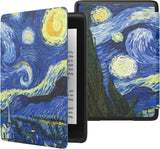 MoKo Case Fits 6" Kindle Paperwhite (10th Generation, 2018 Releases), Thinnest Lightest Smart Shell Cover with Auto Wake/Sleep for Amazon Kindle Paperwhite 2018 E-Reader - Almond Blossom