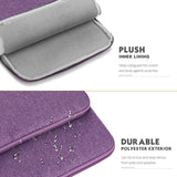 MoKo Sleeve Bag for 13.3 Inch Laptop, Carrying Pouch Sleeve Case with Pocket Fits MacBook Pro 13" M2/M1 Pro/M1 Max 14.2 2022-2021, MacBook Air 13.6" M2 2022, Tab S8+ 12.4",Surface Pro 8, Purple
