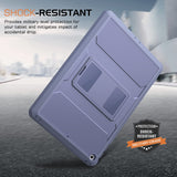 MoKo Case Fit 2018/2017 iPad 9.7 6th/5th Generation - [Heavy Duty] Shockproof Full Body Rugged Hybrid Cover with Built-in Screen Protector Compatible with Apple iPad 9.7 Inch 2018/2017, Purple
