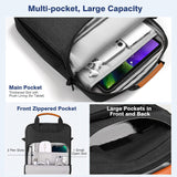 MoKo 9-11 Tablet Shoulder Sleeve Bag, Fits iPad Pro 11 2021-2018, iPad 10.2, iPad Air 4 10.9, iPad 9.7, Surface Go 3/2, Galaxy Tab A 10.1, Polyester Bag with Concealed Hand Strap, Black & Gray