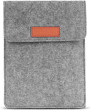 MoKo Sleeve Fits Kindle E-Reader, Protective Felt Cover Case Pouch Bag Fit with All-New Kindle 10th Gen 2019 / Kindle Paperwhite 11th Gen 2021 / Kindle(8th Gen, 2016) / Kindle Oasis 6 Inch, Light Gray