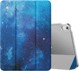 MoKo Case for iPad Air 5th Generation 2022/ iPad Air 4th Generation 2020 10.9 Inch, Trifold Stand Cover with Hard PC Back, Support Touch ID, iPad 2nd Pencil Charging, Auto Wake/Sleep, Notebook Black