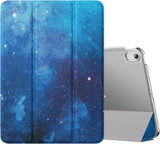 MoKo Case for iPad Air 5th Generation 2022/ iPad Air 4th Generation 2020 10.9 Inch, Trifold Stand Cover with Hard PC Back, Support Touch ID, iPad 2nd Pencil Charging, Auto Wake/Sleep,Flowers Blossom