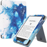 MoKo Case for 6.8" Kindle Paperwhite (11th Generation-2021) and Kindle Paperwhite Signature Edition, Slim PU Shell Cover Case with Auto-Wake/Sleep for Kindle Paperwhite 2021 E-Reader, Colorful Leaf