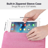 MoKo Tablet Pillow Holder, Pillow for iPad Multi-Angle Soft Tablet Stand Up to 12.9" for Xmas Gift, eReader, Fit for iPad 9, iPad Mini 6, iPad Pro 11/12.9 4/5th Gen,Galaxy Tab S6/S7 - Pink