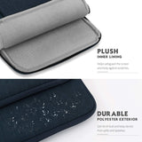 MoKo 9-11 Inch Tablet Sleeve Bag Carrying Case with Storage Pockets Fits iPad air 5 10.9" 2022, iPad Pro 11 2021/2020, iPad 9/8/7th Gen 10.2, iPad Air 4 10.9, Tab A 10.1, Tab S8 11", Indigo