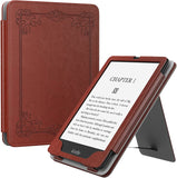 MoKo Case for 6.8" Kindle Paperwhite (11th Generation-2021) and Kindle Paperwhite Signature Edition, Slim PU Shell Cover Case with Auto-Wake/Sleep for Kindle Paperwhite 2021 E-Reader, Colorful Leaf