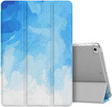 MoKo Case Fit New iPad Mini 5 2019/Mini 4 2015 (5th/4th Generation 7.9 inch), Slim Lightweight Smart Shell Stand Cover with Translucent Frosted Back Protector, with Auto Wake/Sleep,Peach Blossom