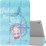 MoKo Case Fit New iPad Mini 5 2019/Mini 4 2015 (5th/4th Generation 7.9 inch), Slim Lightweight Smart Shell Stand Cover with Translucent Frosted Back Protector, with Auto Wake/Sleep,Peach Blossom