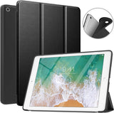 MoKo Case Fit 2018/2017 iPad 9.7 6th/5th Generation, Slim Smart Shell Stand Folio Case with Soft TPU Back Cover Compatible with iPad 9.7 Inch 2018/2017, Auto Wake/Sleep - Black