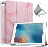 MoKo Case Fit iPad Pro 9.7 with Apple Pencil Holder - Slim Lightweight Smart Shell Stand Cover Case with Auto Wake / Sleep Fit Apple iPad Pro 9.7 Inch 2016 Tablet, Grey Purple