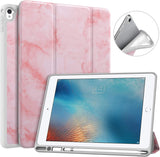 MoKo Case Fit iPad Pro 9.7 with Apple Pencil Holder - Slim Lightweight Smart Shell Stand Cover Case with Auto Wake / Sleep Fit Apple iPad Pro 9.7 Inch 2016 Tablet, Space Gray