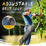 MoKo Archery Arrow Quiver, Multi-Function Arrow Bag Foldable Shoulder Waist Hanged Arrows Carry Holder with Molle System for Target Shooting and Archery Sports, Black