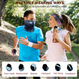 MoKo Winter Neck Gaiter Face Mask Women Men,2 Pack Bandana UV Sun Protection Windproof Face Cover Scarf Balaclava for Skiing