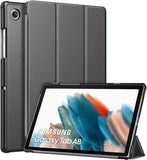 MoKo Case Fits Samsung Galaxy Tab A8 10.5 Inch 2022 (SM-X200/SM-X205/SM-X207), Lightweight Slim Shell Shockproof Back Stand Cover with Auto Wake/Sleep, Iridescent Unicorn