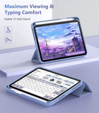 MoKo iPad Mini 6 Case with Pencil Holder (8.3 Inch,2021 Model), iPad Mini 6th Generation Case [Apple Pencil 2nd Charging], Trifold Stand Smart Case with Soft TPU Back, Auto Sleep/Wake, Lavender Purple
