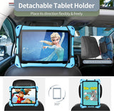 MoKo Car Headrest Tablet Mount, Car Back Seat Tablet Holder Stand for Kids丨Adjustable Universal Tablet Holder for All 7"-11" Tablets, Compatible with iPad 9 10.2"/Pro 11"/ Mini 6, Air 4, Switch, Black
