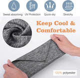MoKo Scarf Mask Bandana with Ear Loops 3 Pack, Neck Gaiter Balaclava with Filter Pocket Face Mask for Outdoor for Women Men