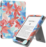MoKo Case for 6.8" Kindle Paperwhite (11th Generation-2021) and Kindle Paperwhite Signature Edition, Slim PU Shell Cover Case with Auto-Wake/Sleep for Kindle Paperwhite 2021 E-Reader, Fragrant Flowers