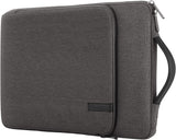 MoKo 15.6 Inch Laptop Sleeve Fits MacBook Pro M1 Pro/M1 Max 16.2 2021 MacBook Pro 16”/15.4", Surface Book 15”, Chromebook, Protective Computer Carrying Bag Handle Pouch with Pocket, Light Gray