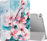 MoKo Case for iPad Air 5th Generation 2022/ iPad Air 4th Generation 2020 10.9 Inch, Trifold Stand Cover with Hard PC Back, Support Touch ID, iPad 2nd Pencil Charging, Auto Wake/Sleep, Notebook Black