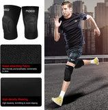 MoKo Knee Brace Support, Protective Volleyball Knee Pads, Professional Thick Sponge Compression Knee Sleeves for Dance Arthritis Joint Pain Relief Injury Recovery, Fit Men Women Youth, 1 Pair, Black