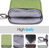 MoKo 6 Inch Kindle Sleeve Case Fits for All-New Kindle 10th Generation 2019/Kindle Paperwhite 6", Nylon Cover Pouch Bag for Kindle Voyage/Kindle (8th Gen, 2016)/Kindle Oasis 6" E-Reader, Green