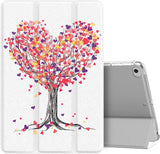 MoKo Case Fit New iPad Mini 5 2019/Mini 4 2015 (5th/4th Generation 7.9 inch), Slim Lightweight Smart Shell Stand Cover with Translucent Frosted Back Protector, with Auto Wake/Sleep,Peach Blossom