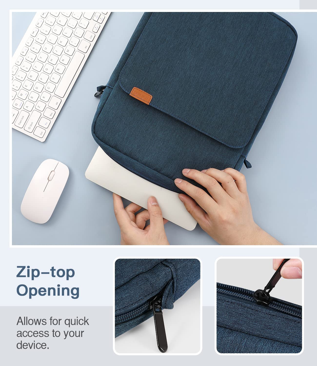 backpack with laptop sleeve top opening MoKo 13.3-14 Inch Laptop Sleeve Bag Fits MacBook Pro 13" M2 2022/Pro M – Mokodirect