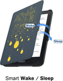 MoKo Case for Kobo Clara HD 6" 2018 E-Reader Cover Case, Premium Ultra Compact Protective Sleep Wake Up Slim Lightweight Cover Case for Kobo Clara HD 6" Tablet/e-Reader, City Night View