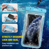 MoKo Waterproof Phone Pouch Holder Floating 2-Pack, IPX8 Glitter Waterproof Case Dry Bag Compatible for iPhone 13/13 Pro Max/iPhone 12 Mini/12 Pro Max 11 Pro Max/X/Xs Max/8/7/6/SE 3, Galaxy S20/S21
