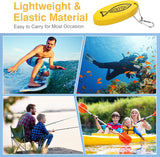 MoKo Boat Key Floating Keychain, 2 Pack Foam Key Rings Glow in Dark Buoyant Float Floater Keys Chains for Boating Fishing Surfing, Large Size, Fish