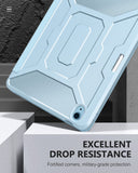 MoKo Case Fit iPad Air 5th/4th Generation 10.9 2022/2020, [Support Touch ID] [Built-in Screen Protector] Full-Body Shockproof Case Smart Shell Stand Cover with Auto Sleep/Wake & Pencil Holder,Sky Blue