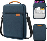 MoKo 13.3-14 Inch Laptop Sleeve Bag Fits MacBook Pro 13" M2 2022/Pro M1 Pro/M1 Max 14.2 2021, MacBook Air 13.6" M2 2022, Tab S8 Ultra 14.6", Handle Carrying Case with Shoulder Strap, Indigo