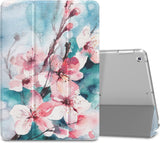 MoKo Case Fit 2018/2017 iPad 9.7 6th/5th Generation - Slim Lightweight Smart Shell Stand Cover with Translucent Frosted Back Protector Fit iPad 9.7" 2018/2017, Painting Village(Auto Wake/Sleep)