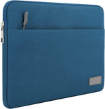MoKo Tablet Sleeve Case Fits Tab S8+ 12.4", Surface Pro X/Pro LTE 12.3 Inch, Surface Laptop Go 12.4", Zipper Polyester Bag with Pocket, Fit Surface Pro Type Cover and Pen, Peacock Blue